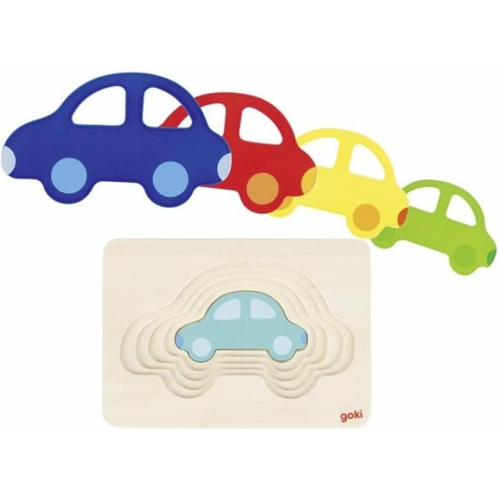 Goki Auto-Puzzle "layers" 5 Schichten (5 Teile)