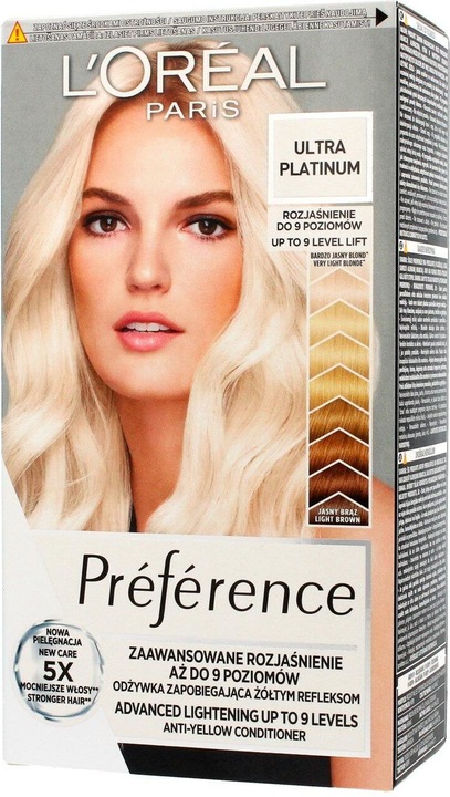 Produktbild L'Oréal Paris L'Oréal Les Blondissimes Preference Hair Dye Extreme Platinum (Extreme Platinum)