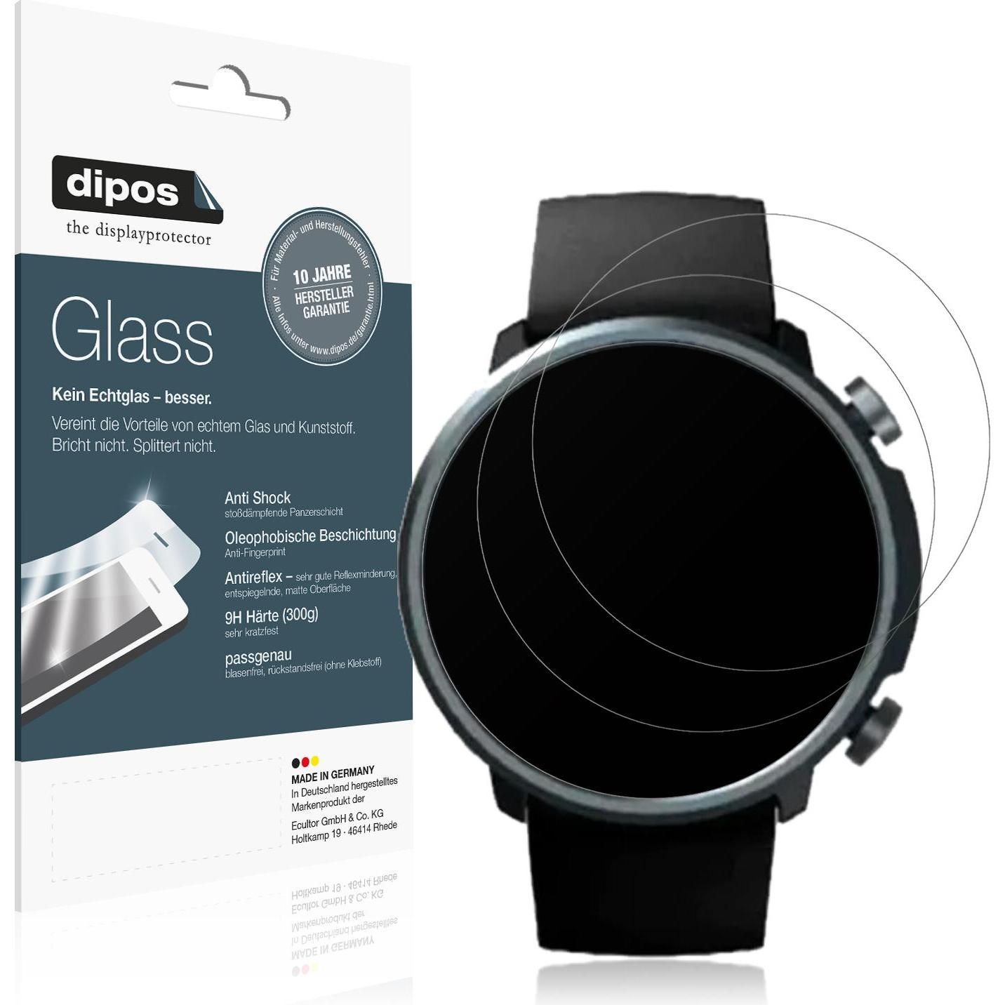 Dipos Displayschutz Anti-Shock, Smartwatch Schutzfolie, Transparent