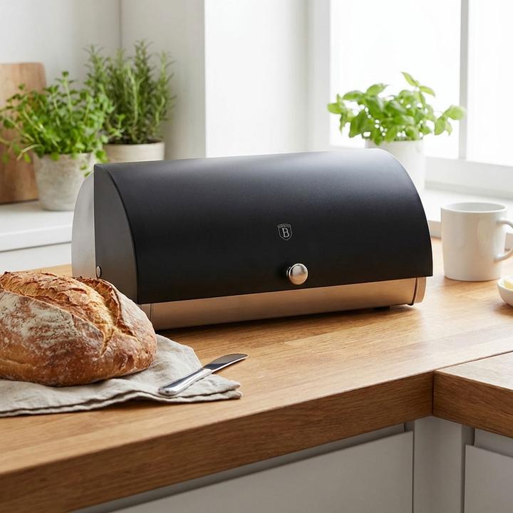 Actual product image BerlingerHaus Brotkasten, Edelstahl 38,5 x 28 x 18,5 cm