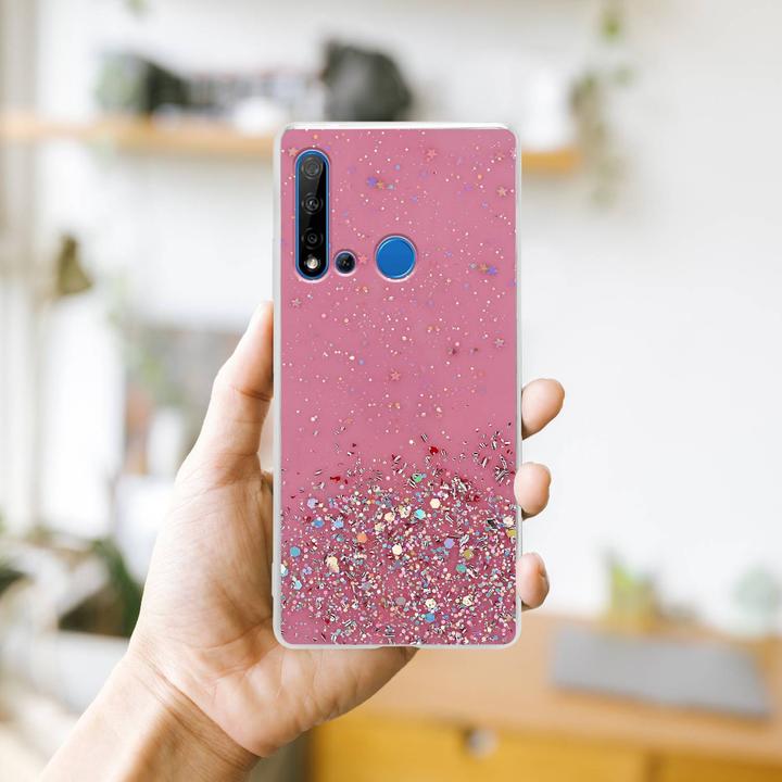 Actual product image Cadorabo TPU cover sparkling glitter (Huawei Nova 5i, Huawei P20 Lite (2019))