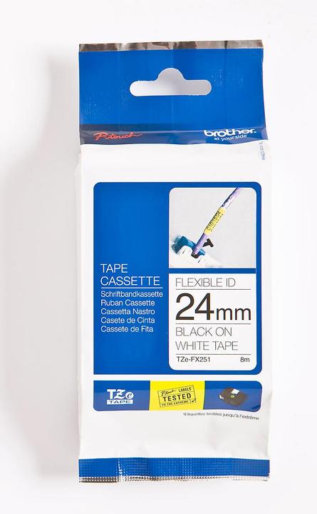 Actual product image Brother Tze-Fx251 (2.40 cm, Black)