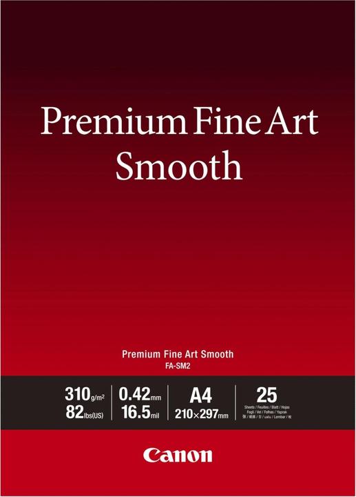 Canon FA-SM 2 Premium FineArt Smooth A 4, 25 sheets, 310 g (310 g/m², A4, 1 x)