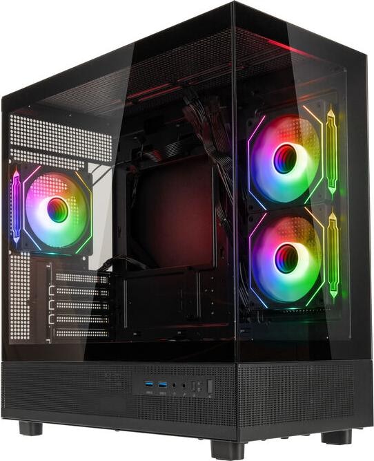 Dell GSI SmartAssembly ARGB Glass Micro-ATX Case - 750W Gold (mATX)