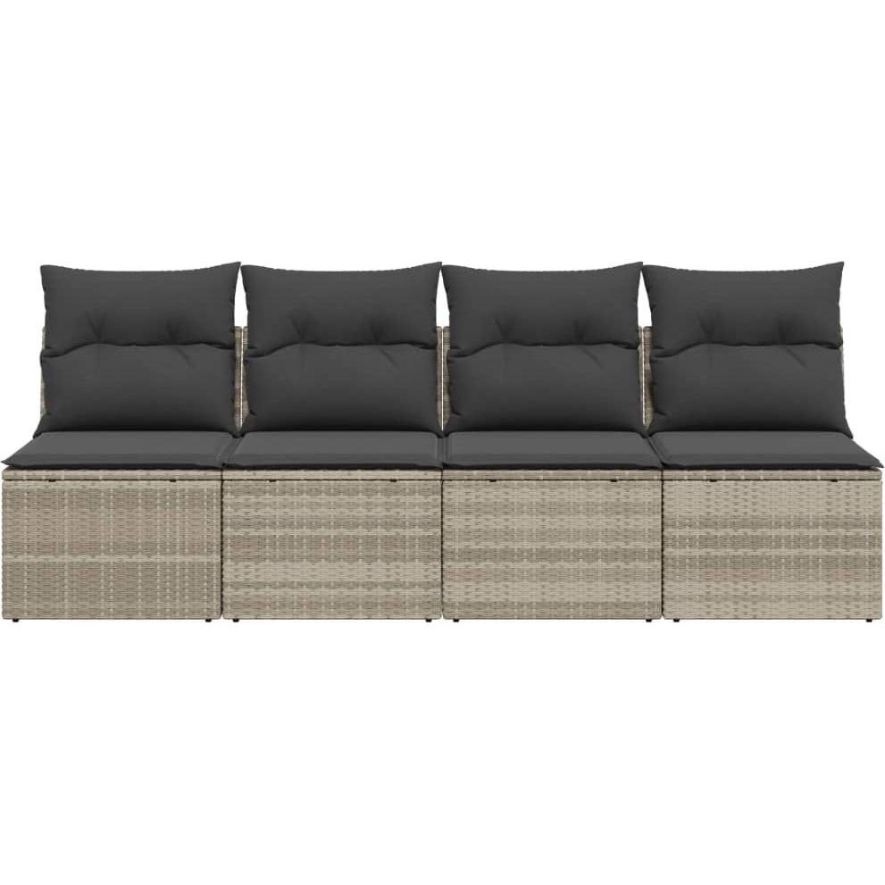 Thumbnail - VidaXL, Gartenlounge, 10-tlg. Garten-Lounge-Set mit Kissen