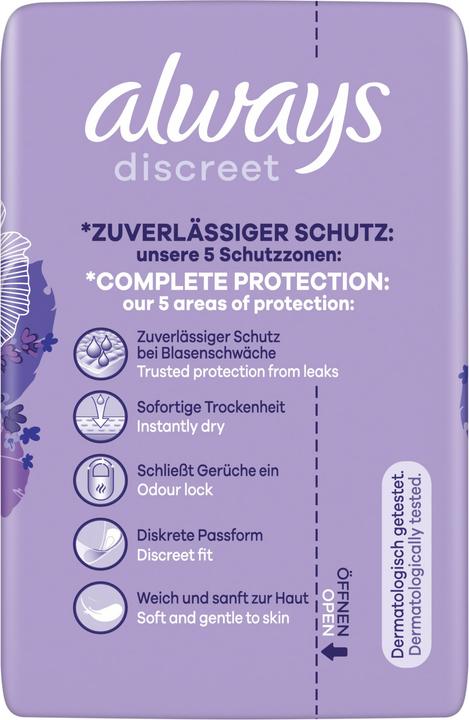 Actual product image Always Discreet Incontinence, Small Plus 16+4 FREE incontinence pants (20 x)