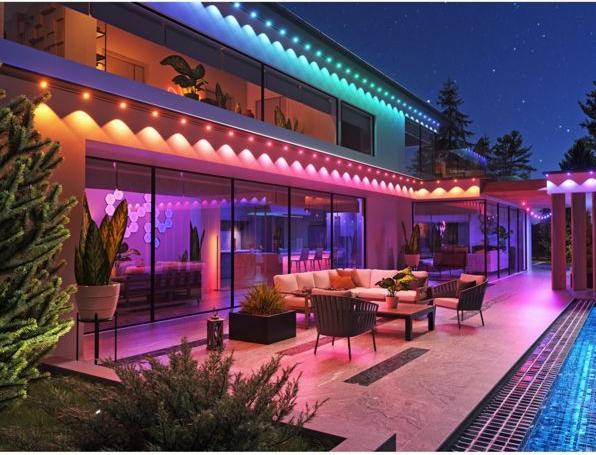 Image du produit Nanoleaf Permanent Outdoor Lights Smarter Kit 15 Meter (Blanc, Multicolore, RGB, 1500 cm, Extérieur, Intérieur)