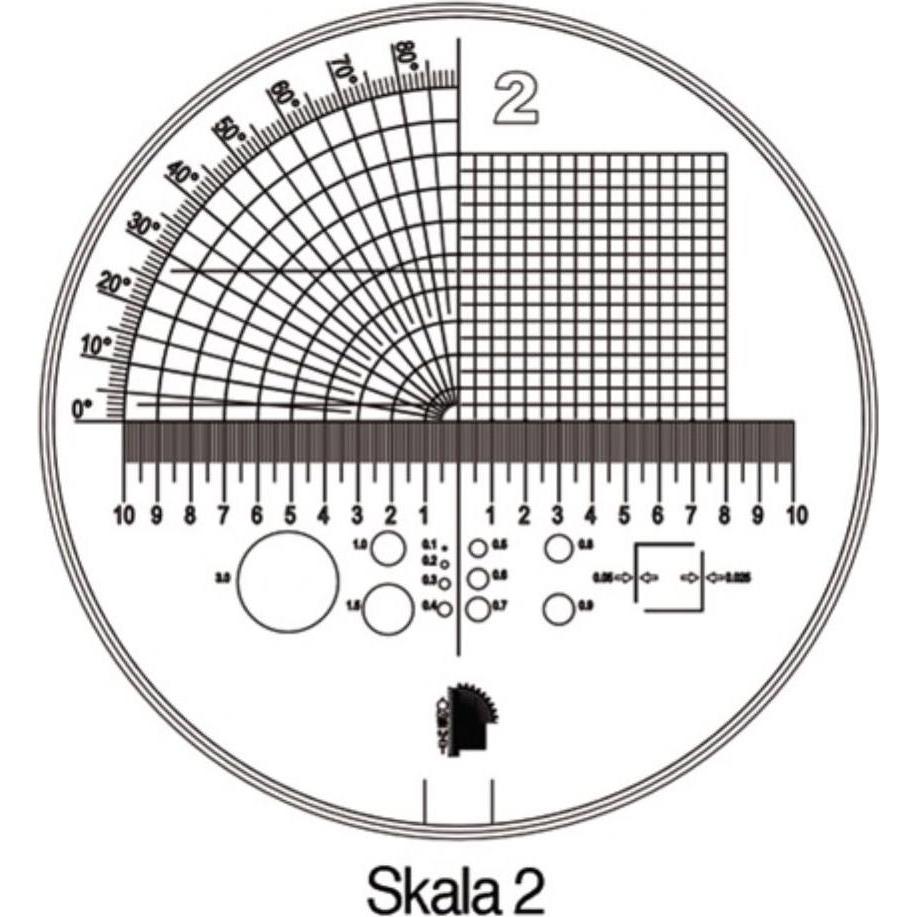 Schweizer Messskala Tech-Line Skala-Ø 25/2,5 mm Duo-Skala 2 (09460)