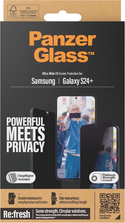 Actual product image PanzerGlass Privacy (1 Piece, Samsung Galaxy S24+)