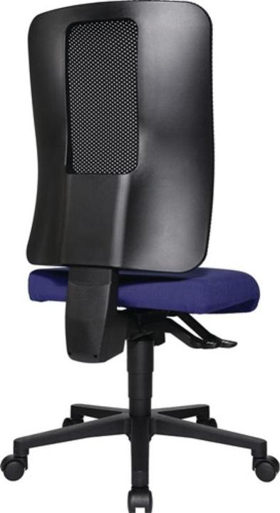 Produktbild Topstar Bürodrehstuhl mit Synchrontechnik schwarz/blau 450-550 mm ohne Armlehnen Tragfähigkeit 110 kg