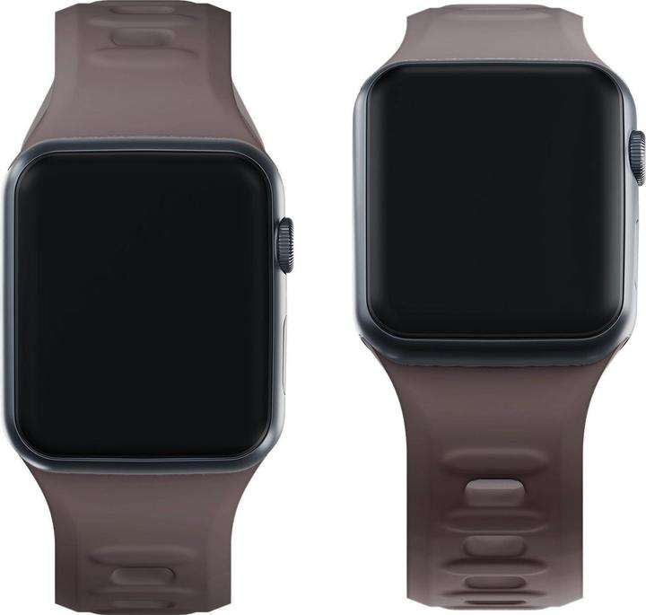 Immagine prodotto 3MK Cinturino in silicone brązowy/taupe dla Apple Watch 42/44/45/49mm (Acciaio inossidabile, Silicone)