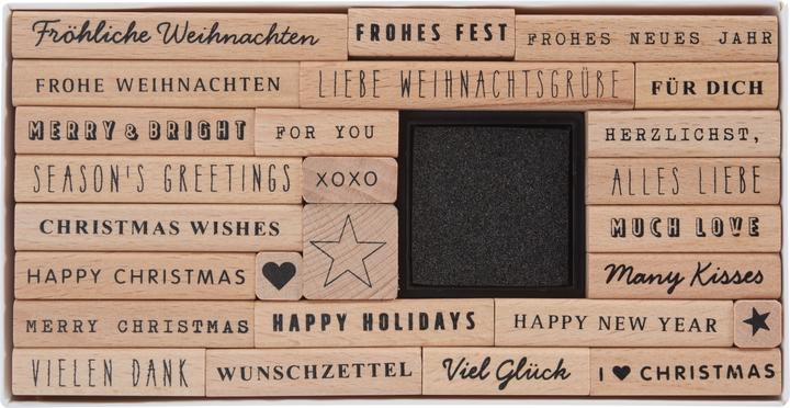 Image du produit Rico Design Set de tampons XL "Chers voeux de Noël", 26 pcs.