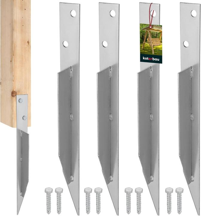 Kotarbau Universal Einschlaghülsen für Schaukeln, 4 Stück