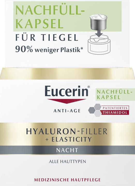Actual product image Eucerin Hyaluron-Filler + Elasticity refill capsule (50 ml, Night cream)