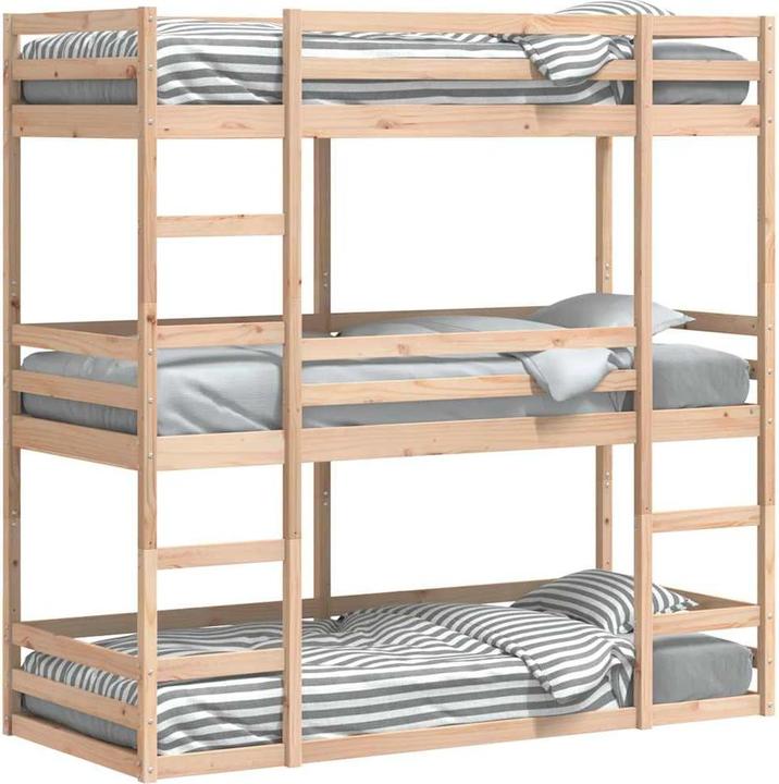 vidaXL Dreifach-Etagenbett (80 x 200 cm)