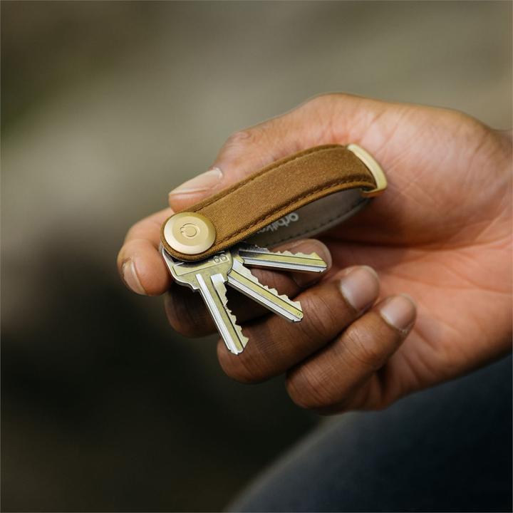 Image du produit Orbitkey Porte-clés en toile cirée - Sable doré