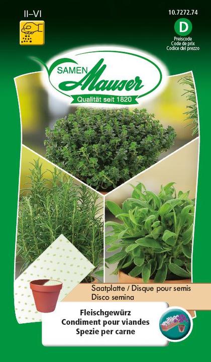 Produktbild Samen Mauser Saatmatte Fleischgewürz (Kräutersamen)