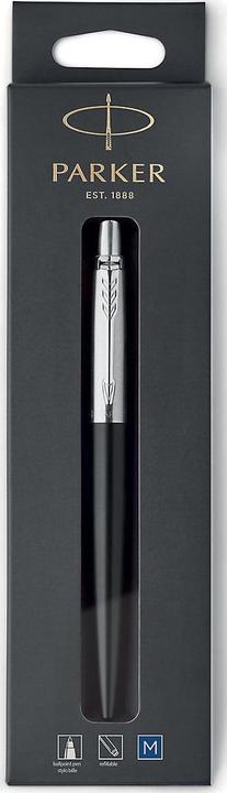 Actual product image Parker Ballpoint pen JOTTER Bond Street BL M (Black, Chromed, 1 x)