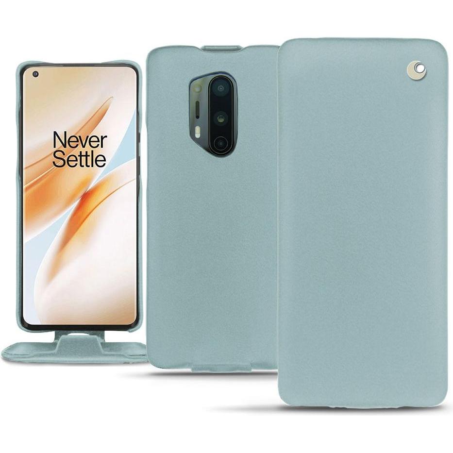 Noreve Lederschutzhülle vertikal (OnePlus 8 Pro), Smartphone Hülle, Blau