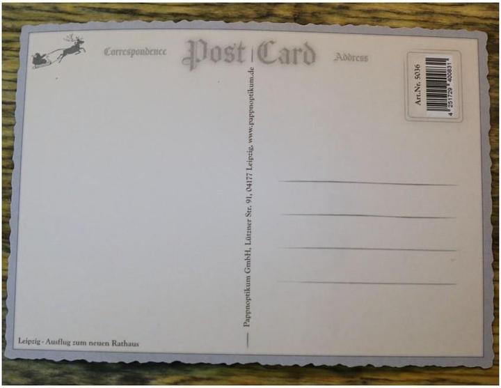 Actual product image Pappnoptikum 5036 - Postcard Winter Trip (with mica)