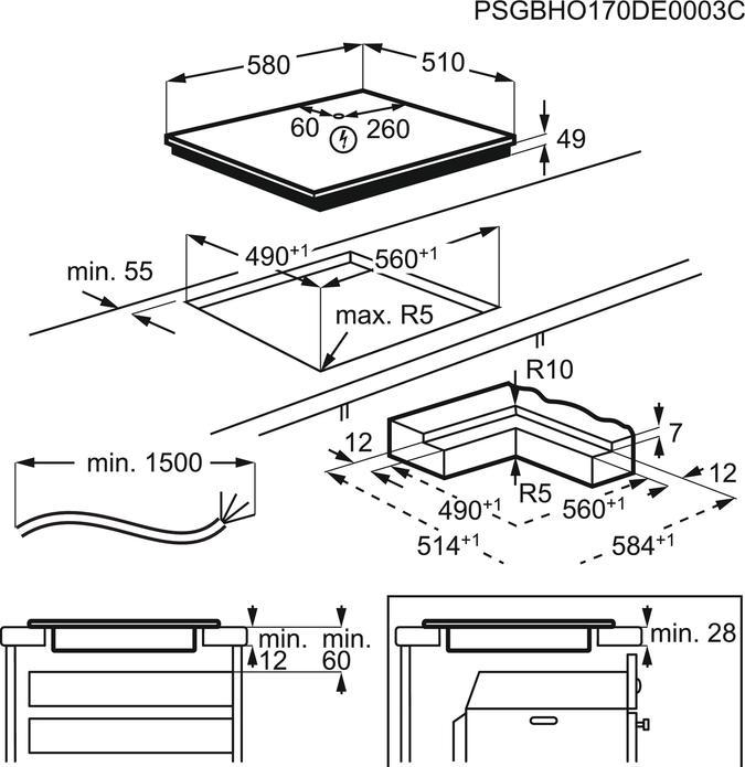 Image du produit AEG IKE64450IB 949597269 (58 cm, Table de cuisson électrique)