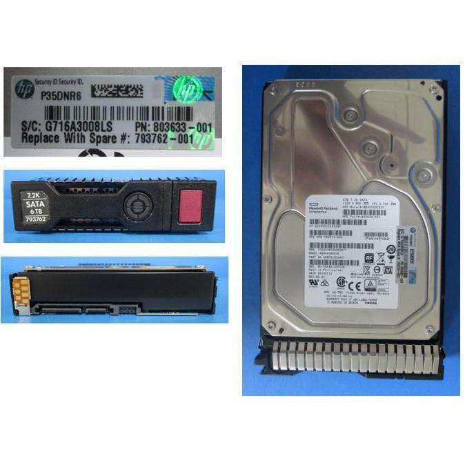 HPE DRV HD 6TB 6G 7.2K 3.5 SATA (6 TB, 3.5"), Festplatte