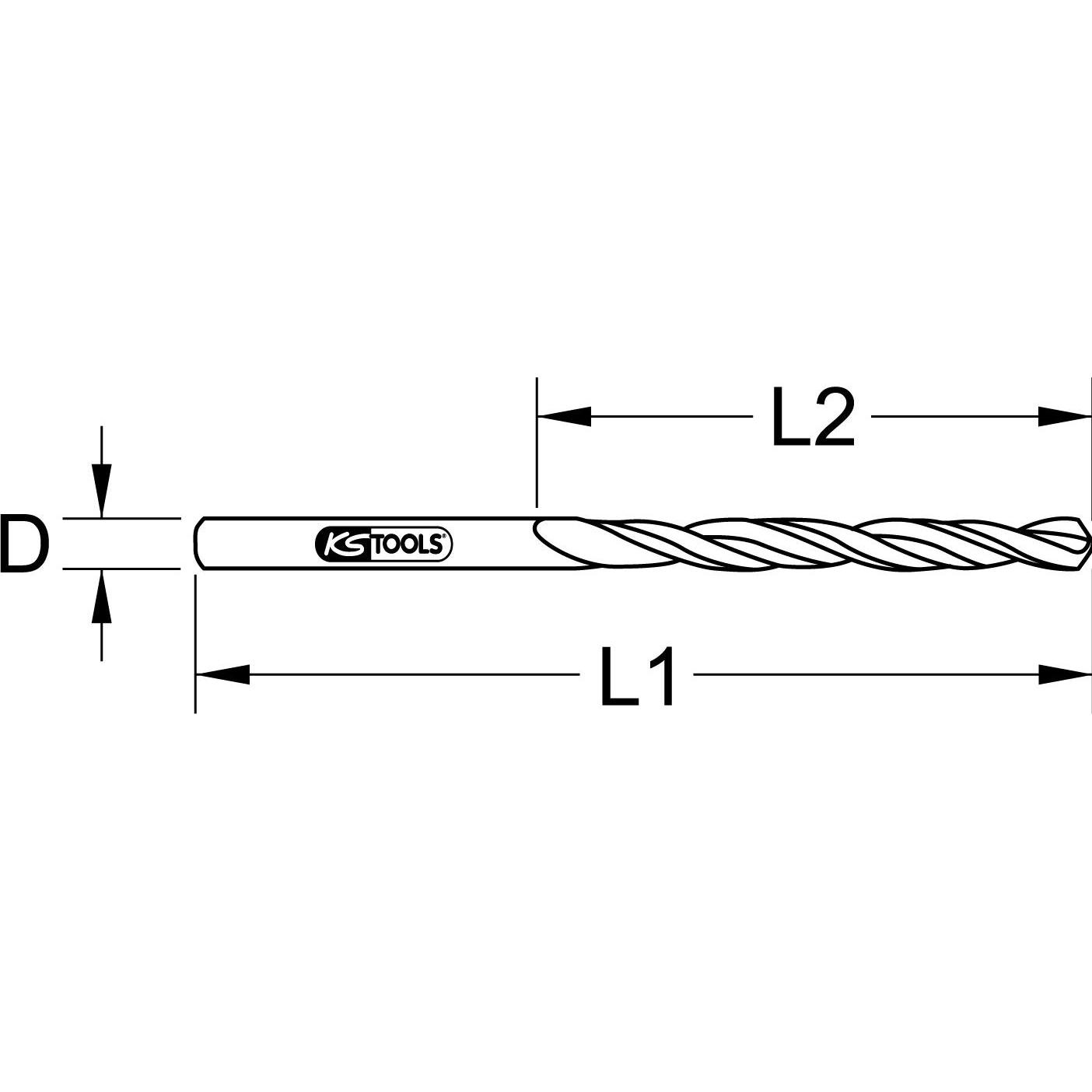 Thumbnail - KS Tools, Bohrereinsatz, 330.4018 (1.8 Millimeter)