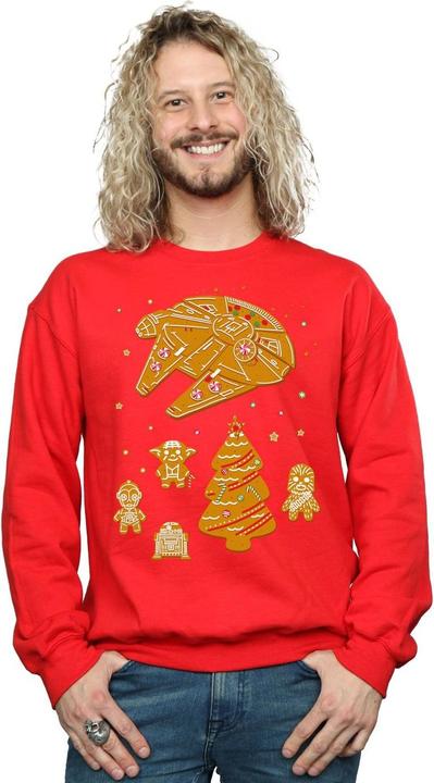 Actual product image Star Wars Mens Gingerbread Rebels Sweatshirt (XXL)