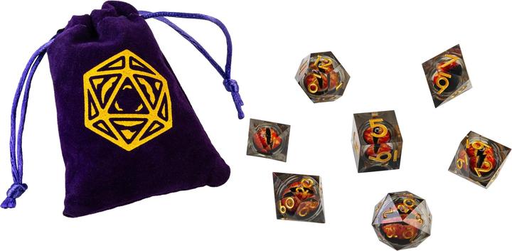 Productafbeelding Glass Staff Würfelset RPG Mystery Critstones