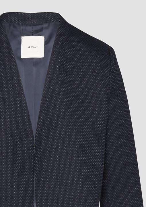 Actual product image S.Oliver Indoor-Blazer Fein gepunkteter Kurzblazer (48)