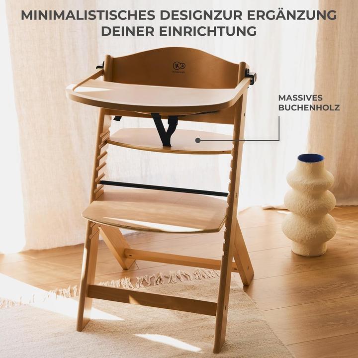 Actual product image KinderKraft Enock + Calmee reclining function (Stair high chair)