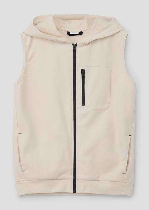 Produktbild s.Oliver Indoor-Weste Sweat-Weste mit Kapuze (M)
