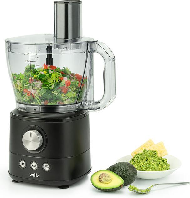 Produktbild Wilfa FP1B-1000 Essential Foodprocessor (sort) (3000 ml, 1000 W)