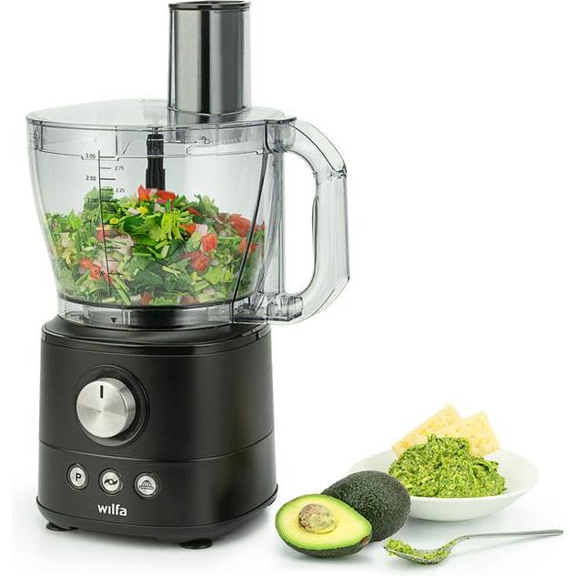 Thumbnail - Wilfa FP1B-1000 Essential Foodprocessor (sort), Zerkleinerer, Schwarz, Transparent