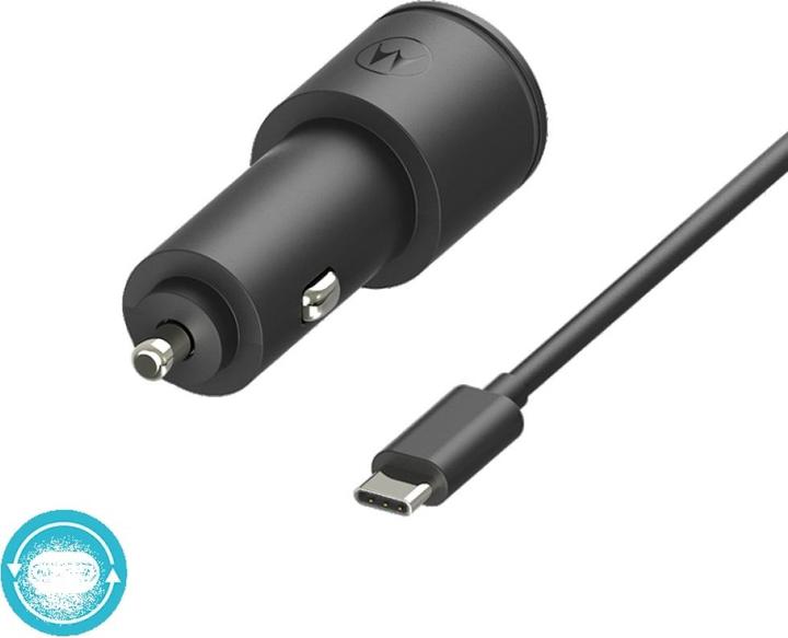 Actual product image Motorola TurboPower 45W car charger USB-A/USB-C