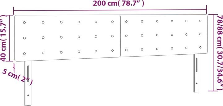 Immagine prodotto vidaXL Jeanette (200 x 5 x 88 cm)