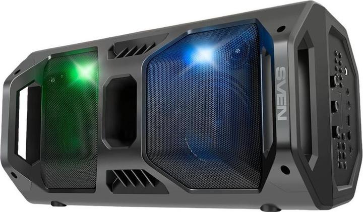 Sven Portable Speaker PS-600, black (50W, TWS, Bluetooth, FM, USB, Micro SD, LED display, 2x4000mA *