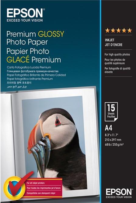 Actual product image Epson Premium Glossy (255 g/m², A4, 15 x)