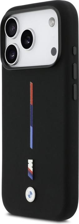 Produktbild BMW M Silicon Tricolor Line MagSafe Case for iPhone 17 Pro Black (Apple iPhone 17 Pro)