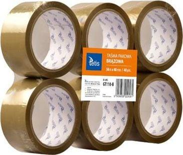 Produktbild Tetis Paketband Braun 6 Stk. (48 mm)