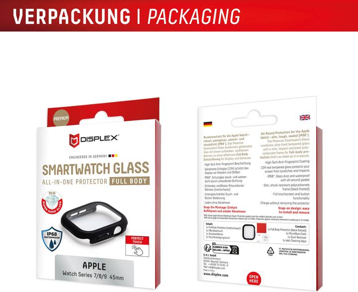 Actual product image Displex Full Body Schutzglas, Full Body Watch Glass