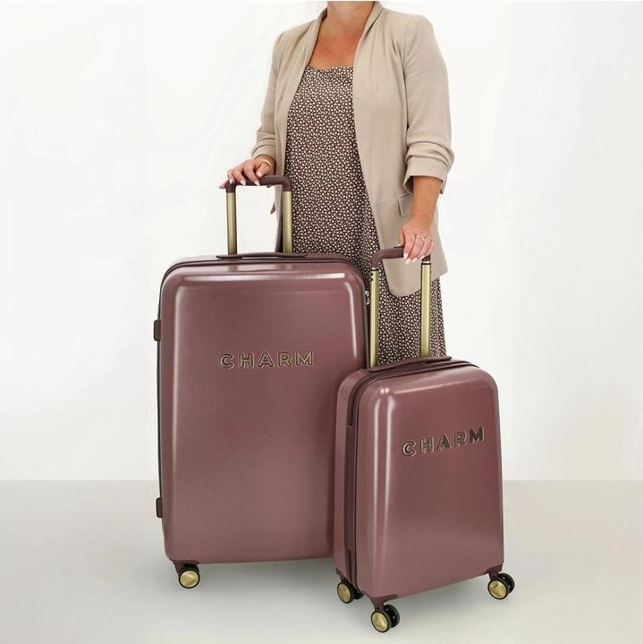 Immagine prodotto Charm Charme London Schönes Reisegepäck Set - 2 - TSA Slot - Bordeaux rot (35 l)