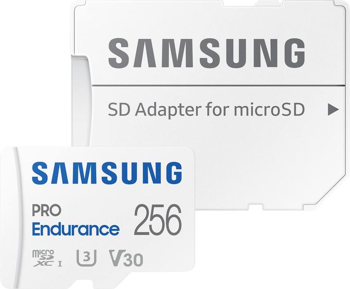 Actual product image Samsung PRO Endurance (256 GB, microSDXC, U3, UHS-I)