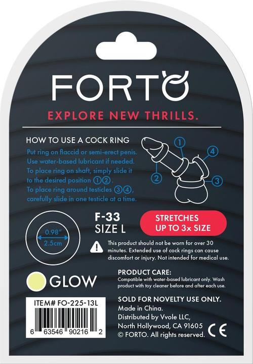 Produktbild Forto Penisringe Weiss L (L) Ø 25 Mm (2.50 cm)