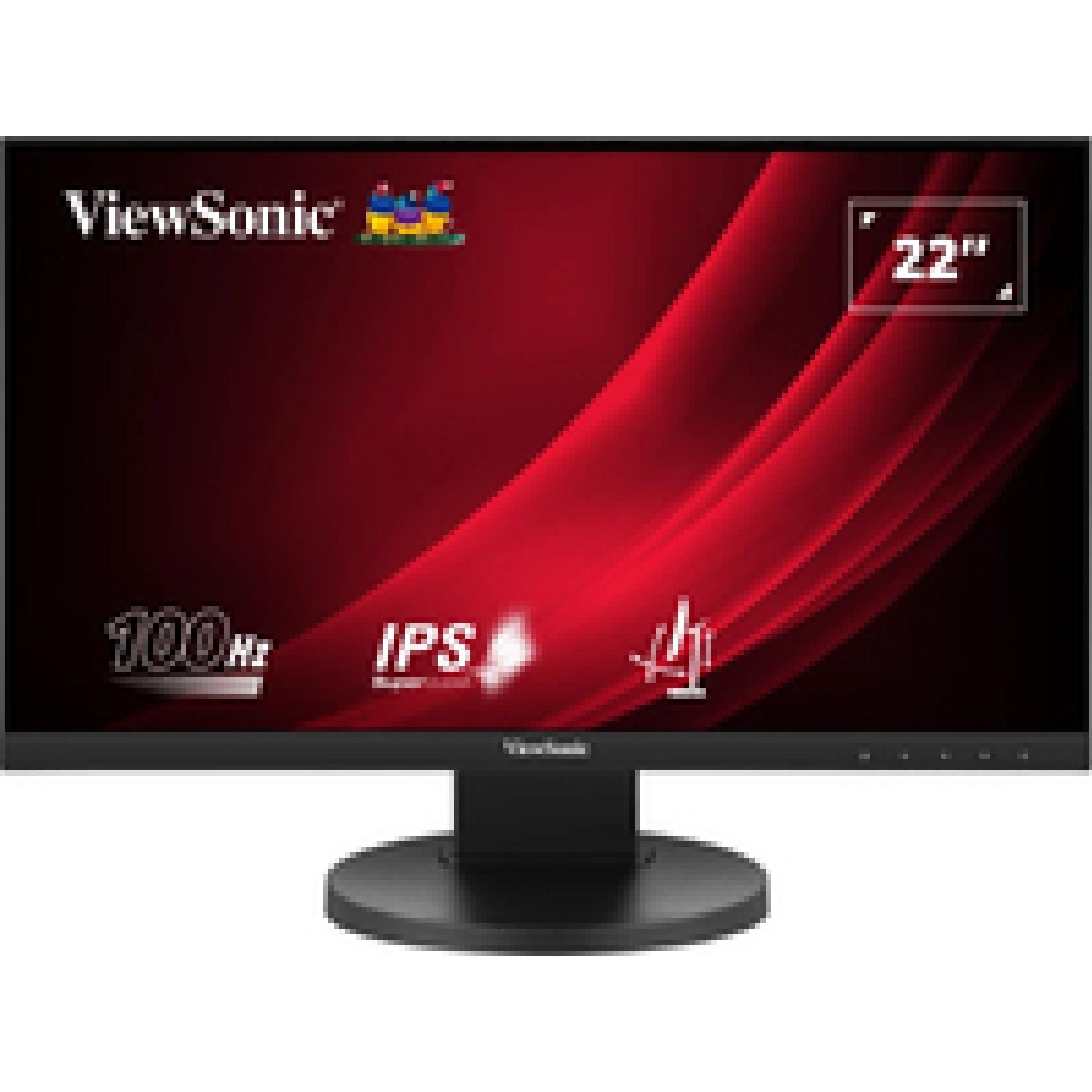 Viewsonic VG2208A (1920 x 1080 Pixel, 22"), Monitor, Schwarz