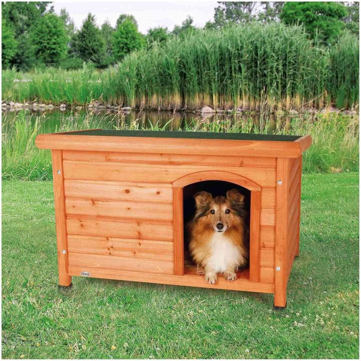 Produktbild Trixie Flachdach-Hundehütte Natura (Hundehütte)