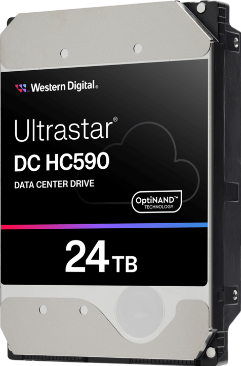 Produktbild WD Ultrastar DC HC590 3.5inch 26.1 24TB 512 7200RPM SAS ULTRA 512E SE P3 (24 TB, 3.5", CMR)