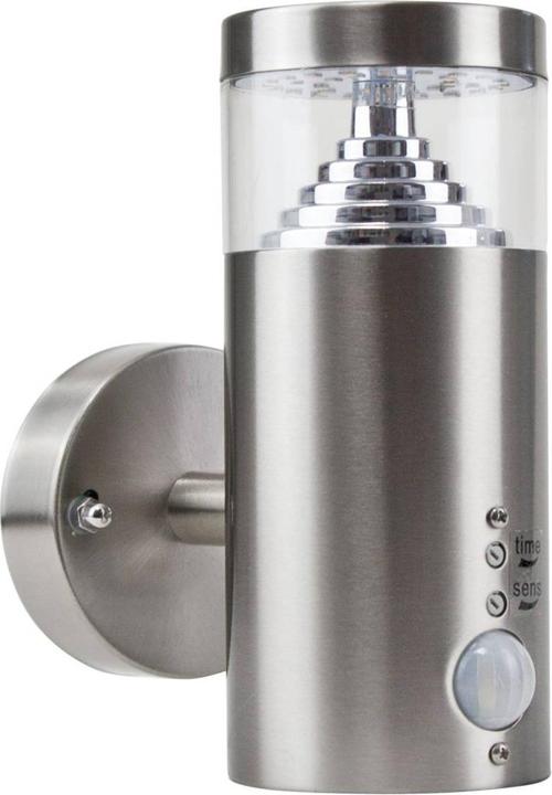 Grafner Edelstahl Wandlampe mit Bewegungsmelder