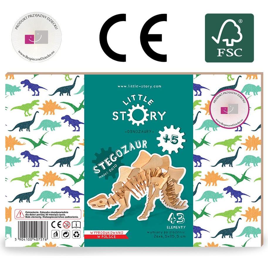 Nice Idea Holzpuzzle Model 3D - Stegosaurus