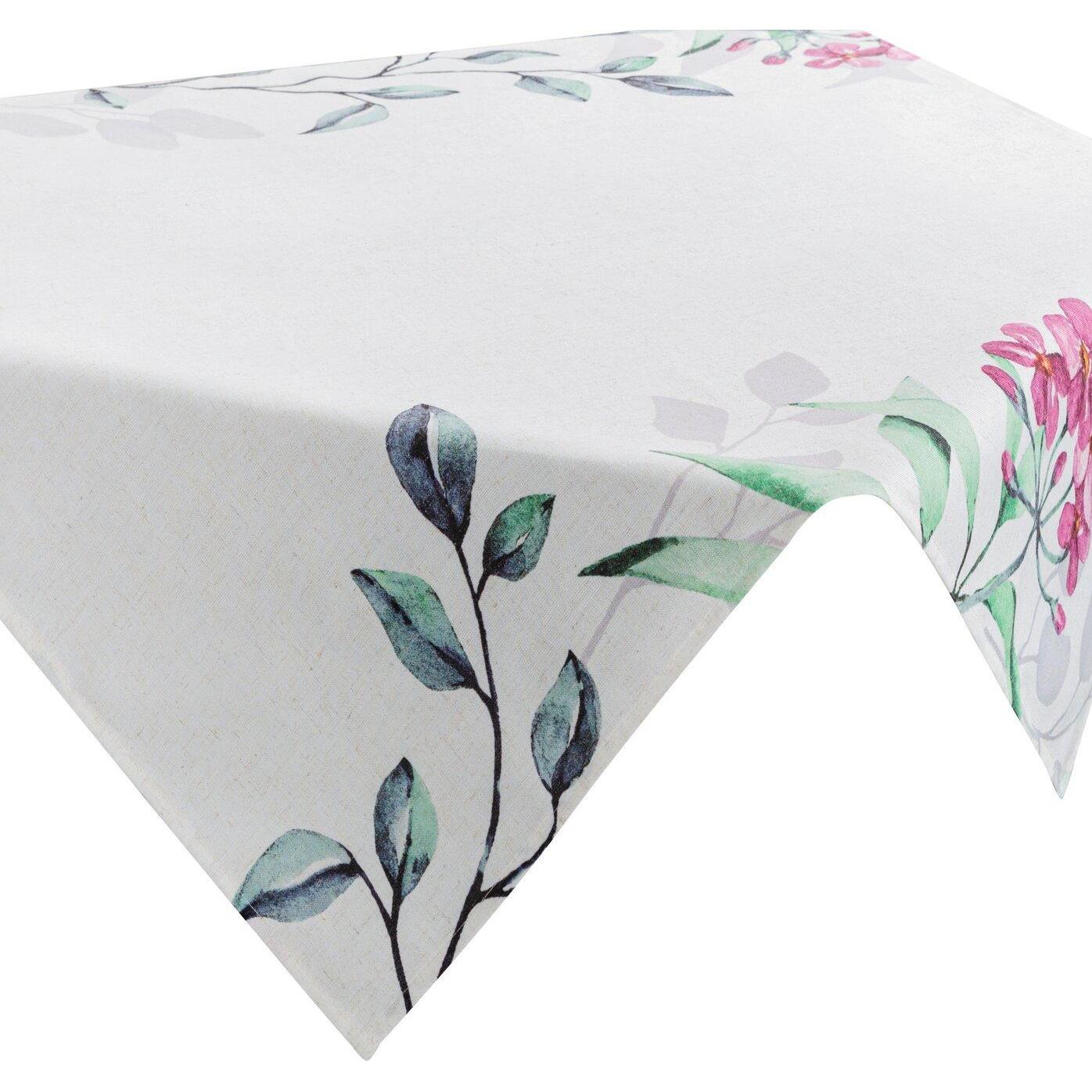 Eurofirany, Tischdecke, CHO/NATU/7 85X85 B+ROSA (85 x 85 cm)